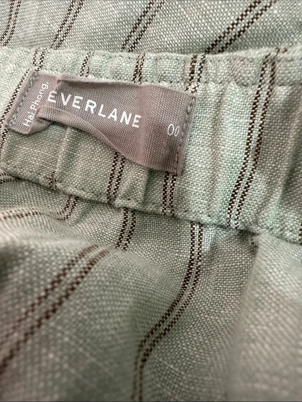 Everlane Linen Picnic Jumpsuit Seafoam